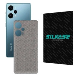 Folie skin SILKASE pentru Xiaomi Poco F5, gri hex, protectie spate telefon Folie skin SILKASE pentru Xiaomi Poco F5, gri hex, protectie spate telefon