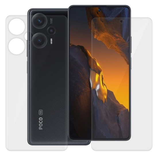 Set 2 folii SILKASE pentru Xiaomi Poco F5 protectie telefon silicon regenerabil (SILKASE, Set Folii Lucioase) by www.silkase.ro Set 2 folii SILKASE pentru Xiaomi Poco F5 protectie telefon silicon regenerabil (Poco F5, F5977) by www.silkase.ro
