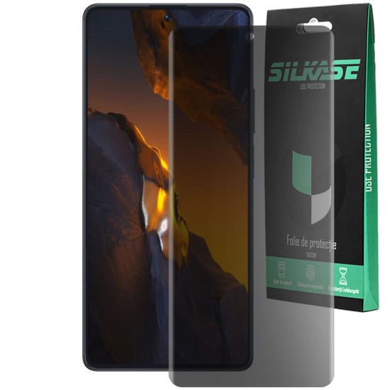 Folie privacy mata SILKASE pentru Xiaomi Poco F5 protectie ecran silicon (SILKASE, Folie Silicon Privacy Mata) by www.silkase.ro Folie privacy mata SILKASE pentru Xiaomi Poco F5 protectie ecran silicon (Poco F5, F5982) by www.silkase.ro