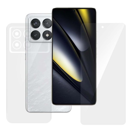 Set 2 folii SILKASE pentru Xiaomi Poco F6 Pro, protectie telefon, silicon regenerabil (SILKASE, Set Folii Lucioase) by www.silkase.ro Set 2 folii SILKASE pentru Xiaomi Poco F6 Pro, protectie telefon, silicon regenerabil (Poco F6 Pro, F7143) by www.silkase.ro
