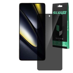 Folie privacy SILKASE pentru Xiaomi Poco F6 Pro, protectie ecran, silicon