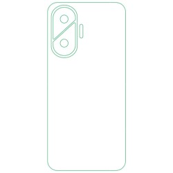 Folie spate SILKASE pentru Xiaomi Poco F7, protectie spate, silicon regenerabil