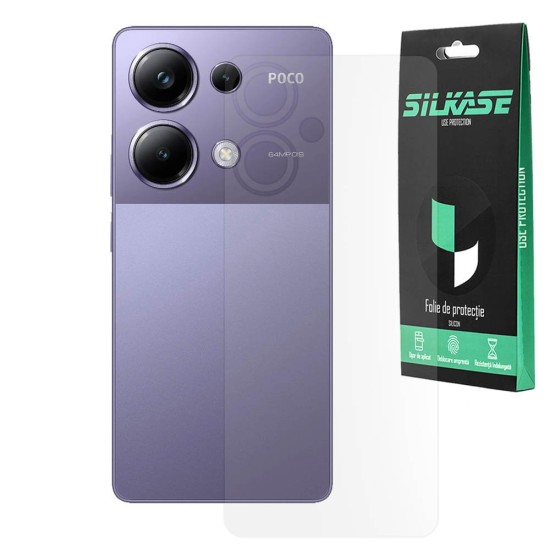 Folie spate mata SILKASE pentru Xiaomi Poco M6 Plus, protectie spate, silicon (SILKASE, Folie Silicon Spate Mata) by www.silkase.ro Folie spate mata SILKASE pentru Xiaomi Poco M6 Plus, protectie spate, silicon (Poco M6 Plus, F7340) by www.silkase.ro