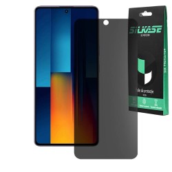 Folie privacy mata SILKASE pentru Xiaomi Poco M6 Plus, protectie ecran, silicon