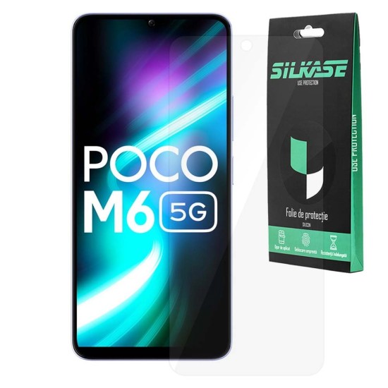 Folie SILKASE pentru Xiaomi Poco M6, protectie ecran, silicon regenerabil (SILKASE, Folie Silicon Fata Lucioasa) by www.silkase.ro Folie SILKASE pentru Xiaomi Poco M6, protectie ecran, silicon regenerabil (Poco M6, F6493) by www.silkase.ro