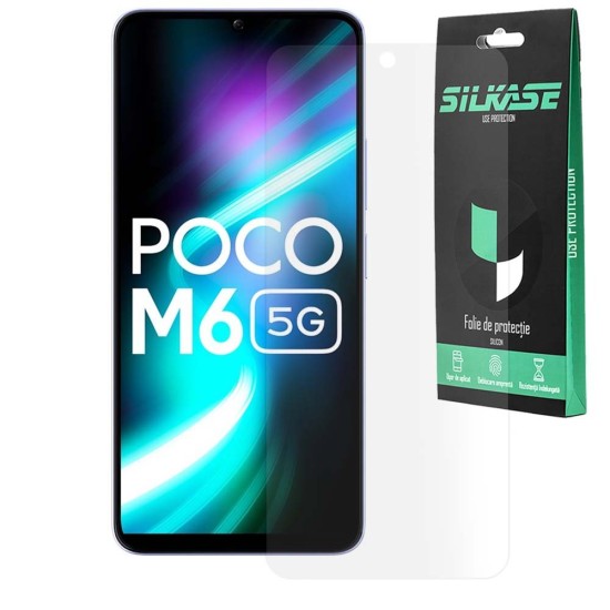 Folie mata SILKASE pentru Xiaomi Poco M6, protectie ecran, silicon (SILKASE, Folie Silicon Fata Mata) by www.silkase.ro Folie mata SILKASE pentru Xiaomi Poco M6, protectie ecran, silicon (Poco M6, F6496) by www.silkase.ro