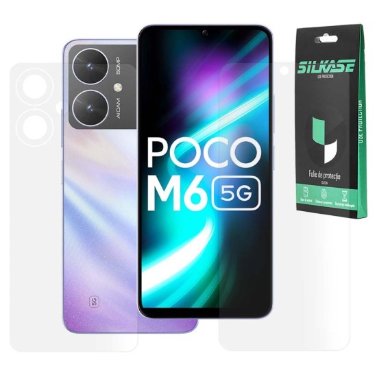 Set 2 folii mate SILKASE pentru Xiaomi Poco M6, protectie telefon, silicon (SILKASE, Set Folii Mate) by www.silkase.ro Set 2 folii mate SILKASE pentru Xiaomi Poco M6, protectie telefon, silicon (Poco M6, F6498) by www.silkase.ro