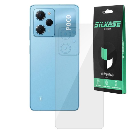 Folie spate SILKASE pentru Xiaomi Poco X5 Pro, protectie spate, silicon regenerabil (SILKASE, Folii telefoane) by www.silkase.ro Folie spate SILKASE pentru Xiaomi Poco X5 Pro, protectie spate, silicon regenerabil (Poco X5 Pro, F5712) by www.silkase.ro