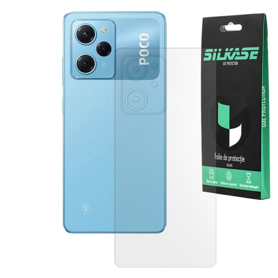 Folie spate mata SILKASE pentru Xiaomi Poco X5 Pro, protectie spate, silicon (SILKASE, Folii telefoane) by www.silkase.ro Folie spate mata SILKASE pentru Xiaomi Poco X5 Pro, protectie spate, silicon (Poco X5 Pro, F5715) by www.silkase.ro