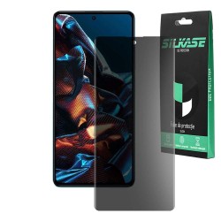 Folie privacy mata SILKASE pentru Xiaomi Poco X5 Pro, protectie ecran, silicon