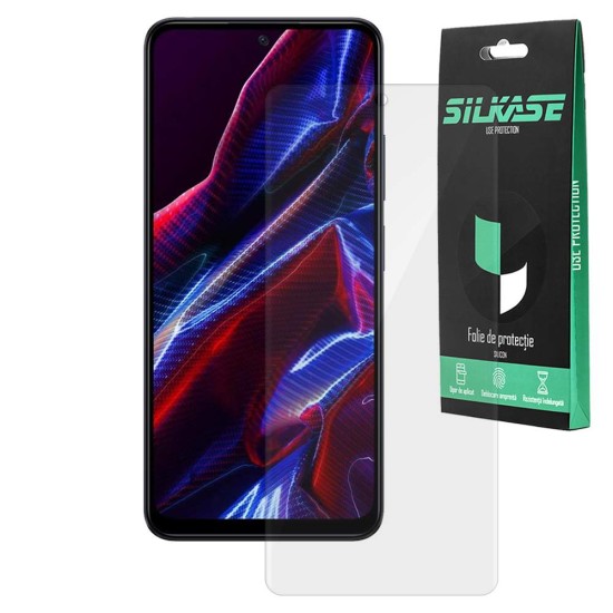 Folie SILKASE pentru Xiaomi Poco X5, protectie ecran, silicon regenerabil (Poco X5, F5719) by www.silkase.ro