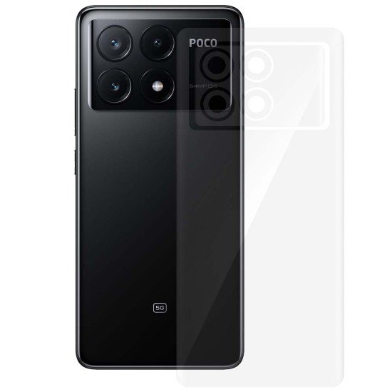Folie spate SILKASE pentru Xiaomi Poco X6 Pro, protectie spate, silicon regenerabil (Poco X6 Pro, F6526) by www.silkase.ro