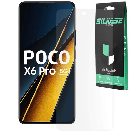 Folie mata SILKASE pentru Xiaomi Poco X6 Pro, protectie ecran, silicon (SILKASE, Folie Silicon Fata Mata) by www.silkase.ro Folie mata SILKASE pentru Xiaomi Poco X6 Pro, protectie ecran, silicon (Poco X6 Pro, F6528) by www.silkase.ro