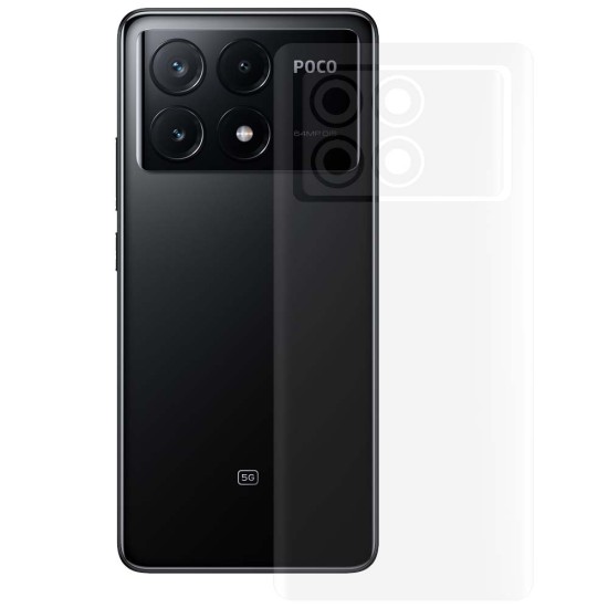 Folie spate mata SILKASE pentru Xiaomi Poco X6 Pro, protectie spate, silicon (Poco X6 Pro, F6529) by www.silkase.ro