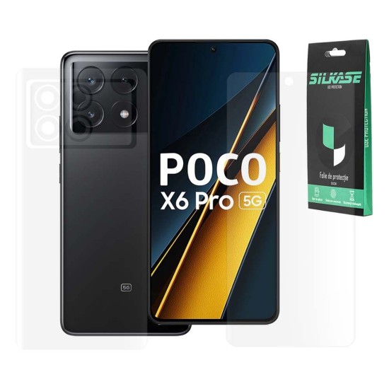 Set 2 folii mate SILKASE pentru Xiaomi Poco X6 Pro, protectie telefon, silicon (Poco X6 Pro, F6530) by www.silkase.ro