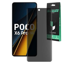 Folie privacy mata SILKASE pentru Xiaomi Poco X6 Pro, protectie ecran, silicon