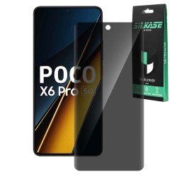 Folie privacy SILKASE pentru Xiaomi Poco X6 Pro, protectie ecran, silicon