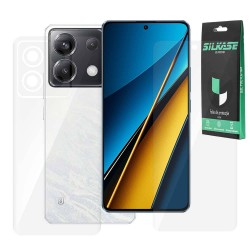 Set 2 folii SILKASE pentru Xiaomi Poco X6, protectie telefon, silicon regenerabil Set 2 folii SILKASE pentru Xiaomi Poco X6, protectie telefon, silicon regenerabil