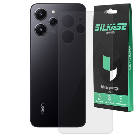 Folie spate SILKASE pentru Xiaomi Redmi 12 protectie spate silicon regenerabil (SILKASE, Folie Silicon Spate Lucioasa) by www.silkase.ro Folie spate SILKASE pentru Xiaomi Redmi 12 protectie spate silicon regenerabil (Redmi 12, F5992) by www.silkase.ro