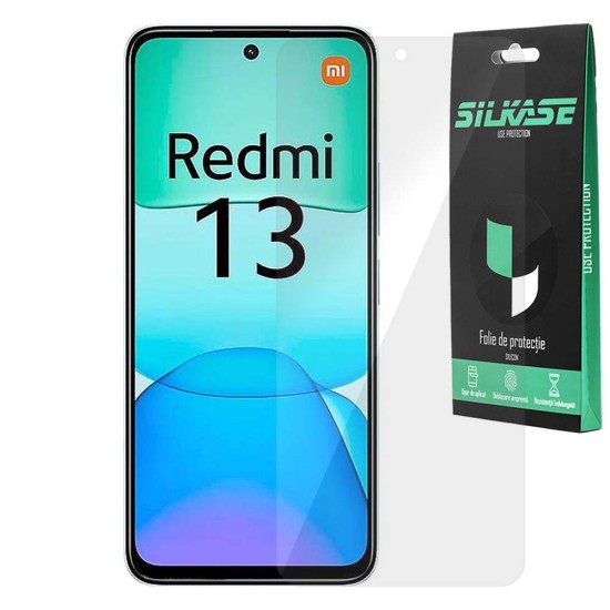 Folie SILKASE pentru Xiaomi Redmi 13, protectie ecran, silicon regenerabil (SILKASE, Folie Silicon Fata Lucioasa) by www.silkase.ro Folie SILKASE pentru Xiaomi Redmi 13, protectie ecran, silicon regenerabil (Redmi 13, F7117) by www.silkase.ro