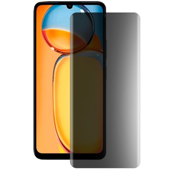 Folie privacy mata SILKASE pentru Xiaomi Redmi 13C, protectie ecran, silicon (Redmi 13C, F6379) by www.silkase.ro