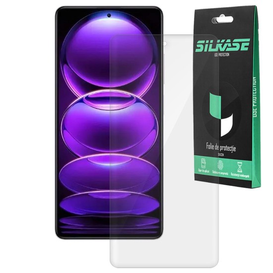 Folie SILKASE pentru Xiaomi Redmi Note 12 Pro, protectie ecran, silicon regenerabil (SILKASE, Folie Silicon Fata Lucioasa) by www.silkase.ro Folie SILKASE pentru Xiaomi Redmi Note 12 Pro, protectie ecran, silicon regenerabil (Redmi Note 12 Pro, F5743) by www.silkase.ro