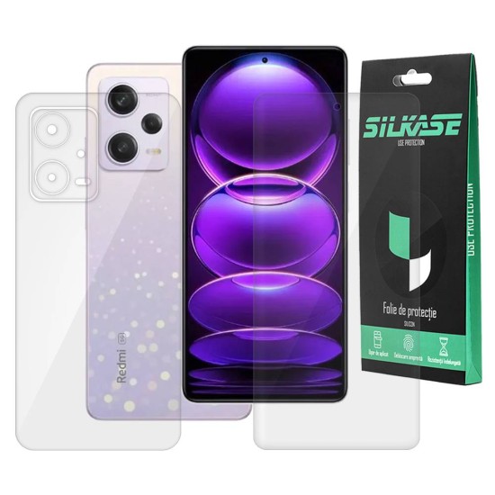 Set 2 folii SILKASE pentru Xiaomi Redmi Note 12 Pro, protectie telefon, silicon regenerabil (Redmi Note 12 Pro, F5745) by www.silkase.ro