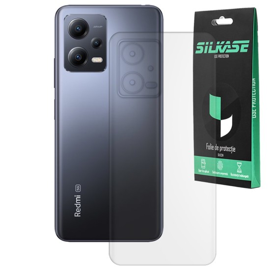 Folie spate mata SILKASE pentru Xiaomi Redmi Note 12, protectie spate, silicon (SILKASE, Folii telefoane) by www.silkase.ro Folie spate mata SILKASE pentru Xiaomi Redmi Note 12, protectie spate, silicon (Redmi Note 12 5G, F5755) by www.silkase.ro