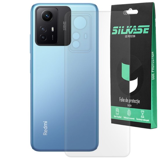 Folie spate mata SILKASE pentru Xiaomi Redmi Note 12S protectie spate silicon (SILKASE, Folie Silicon Spate Mata) by www.silkase.ro Folie spate mata SILKASE pentru Xiaomi Redmi Note 12S protectie spate silicon (Redmi Note 12S, F5971) by www.silkase.ro