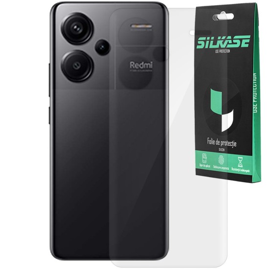 Folie spate SILKASE pentru Xiaomi Redmi Note 13 Pro Plus, protectie spate, silicon regenerabil (Redmi Note 13 Pro+, F6463) by www.silkase.ro