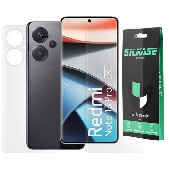 Set 2 folii mate SILKASE pentru Xiaomi Redmi Note 13 Pro Plus, protectie telefon, silicon (SILKASE, Set Folii Mate) by www.silkase.ro Set 2 folii mate SILKASE pentru Xiaomi Redmi Note 13 Pro Plus, protectie telefon, silicon (Redmi Note 13 Pro+, F6467) by www.silkase.ro