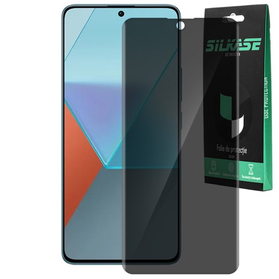 Folie privacy SILKASE pentru Xiaomi Redmi Note 13 Pro, protectie ecran, silicon (SILKASE, Folie Silicon Privacy) by www.silkase.ro Folie privacy SILKASE pentru Xiaomi Redmi Note 13 Pro, protectie ecran, silicon (Redmi Note 13 Pro, F6460) by www.silkase.ro