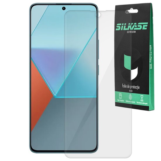 Folie SILKASE pentru Xiaomi Redmi Note 13, protectie ecran, silicon regenerabil (SILKASE, Folie Silicon Fata Lucioasa) by www.silkase.ro Folie SILKASE pentru Xiaomi Redmi Note 13, protectie ecran, silicon regenerabil (Redmi Note 13 4G, F6446) by www.silkase.ro