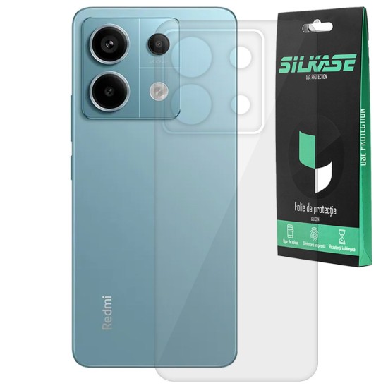 Folie spate SILKASE pentru Xiaomi Redmi Note 13, protectie spate, silicon regenerabil (Redmi Note 13 4G, F6447) by www.silkase.ro