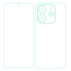 Set 2 folii SILKASE pentru Xiaomi Redmi Note 14 5G, protectie telefon, silicon regenerabil