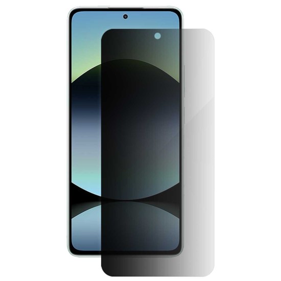 Folie privacy mata SILKASE pentru Xiaomi Redmi Note 14 5G, protectie ecran, silicon (Redmi Note 14, F7529) by www.silkase.ro