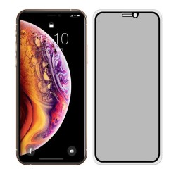 Folie sticla privacy compatibila cu iPhone 11, SILKASE, FullGlue, tempered glass 9H, negru Folie sticla privacy compatibila cu iPhone 11, SILKASE, FullGlue, tempered glass 9H, negru