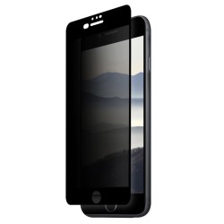 Folie sticla privacy compatibila cu iPhone 8 Plus, SILKASE, FullGlue, tempered glass 9H, negru Folie sticla privacy compatibila cu iPhone 8 Plus, SILKASE, FullGlue, tempered glass 9H, negru