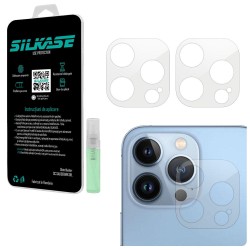 Set folii SILKASE pentru iPhone 13 Pro, 3 buc, protectie camera silicon, regenerabile, antibacteriene