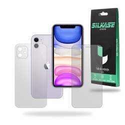 Set 2 folii mate SILKASE pentru iPhone 11, protectie telefon, silicon regenerabil Set 2 folii mate SILKASE pentru iPhone 11, protectie telefon, silicon regenerabil