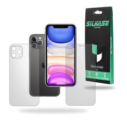 Set 2 folii mate SILKASE pentru iPhone 11 Pro, protectie telefon, silicon regenerabil