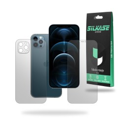 Set 2 folii mate SILKASE pentru iPhone 12 Pro, protectie telefon, silicon regenerabil
