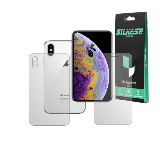 Set 2 folii mate SILKASE pentru iPhone X, protectie telefon, silicon regenerabil (SILKASE, iPhone X) by www.silkase.ro Set 2 folii mate SILKASE pentru iPhone X, protectie telefon, silicon regenerabil (iPhone X, F2625) by www.silkase.ro