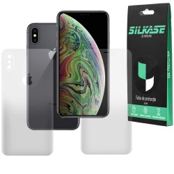Set 2 folii mate SILKASE pentru iPhone XS, protectie telefon, silicon regenerabil Set 2 folii mate SILKASE pentru iPhone XS, protectie telefon, silicon regenerabil