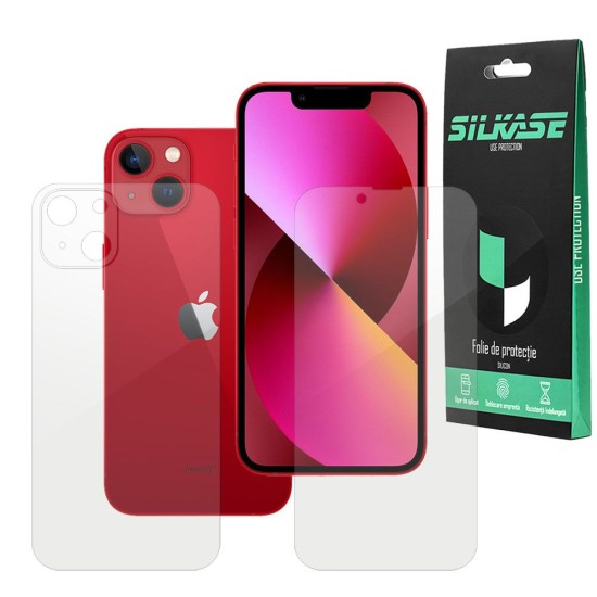 Set 2 folii SILKASE pentru iPhone 13, protectie telefon, silicon regenerabil (SILKASE, iPhone 13) by www.silkase.ro Set 2 folii SILKASE pentru iPhone 13, protectie telefon, silicon regenerabil (iPhone 13, F3091) by www.silkase.ro