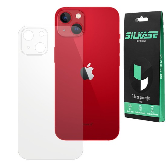 Folie spate mata SILKASE pentru iPhone 13, protectie spate, silicon regenerabil (iPhone 13, F3115) by www.silkase.ro