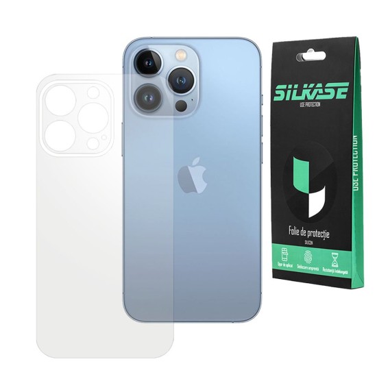Folie spate mata SILKASE pentru iPhone 13 Pro, protectie spate, silicon regenerabil (SILKASE, iPhone 13 Pro) by www.silkase.ro Folie spate mata SILKASE pentru iPhone 13 Pro, protectie spate, silicon regenerabil (iPhone 13 Pro, F3116) by www.silkase.ro