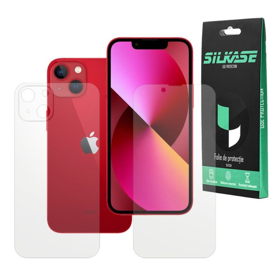 Set 2 folii mate SILKASE pentru iPhone 13 Mini, protectie telefon, silicon regenerabil (SILKASE, iPhone 13 Mini) by www.silkase.ro Set 2 folii mate SILKASE pentru iPhone 13 Mini, protectie telefon, silicon regenerabil (iPhone 13 Mini, F3126) by www.silkase.ro