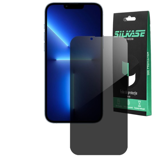 Folie privacy SILKASE pentru iPhone 13 Pro Max, protectie ecran, silicon regenerabil (SILKASE, iPhone 13 Pro Max) by www.silkase.ro Folie privacy SILKASE pentru iPhone 13 Pro Max, protectie ecran, silicon regenerabil (iPhone 13 Pro Max, F3141) by www.silkase.ro