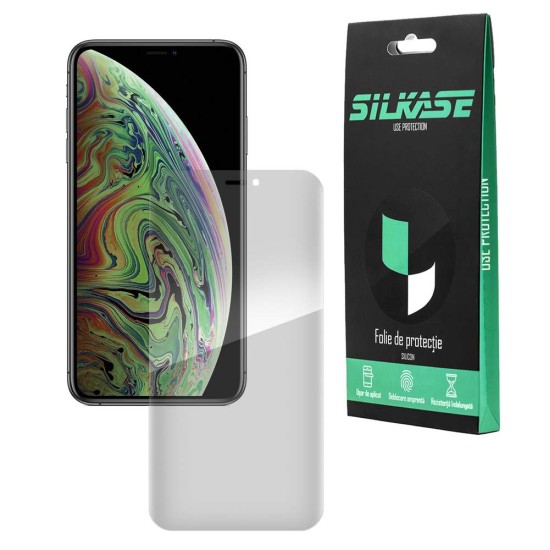 Folie pentru iPhone XS Max, SILKASE, protectie ecran,silicon regenerabil (iPhone XS Max, F0081) by www.silkase.ro